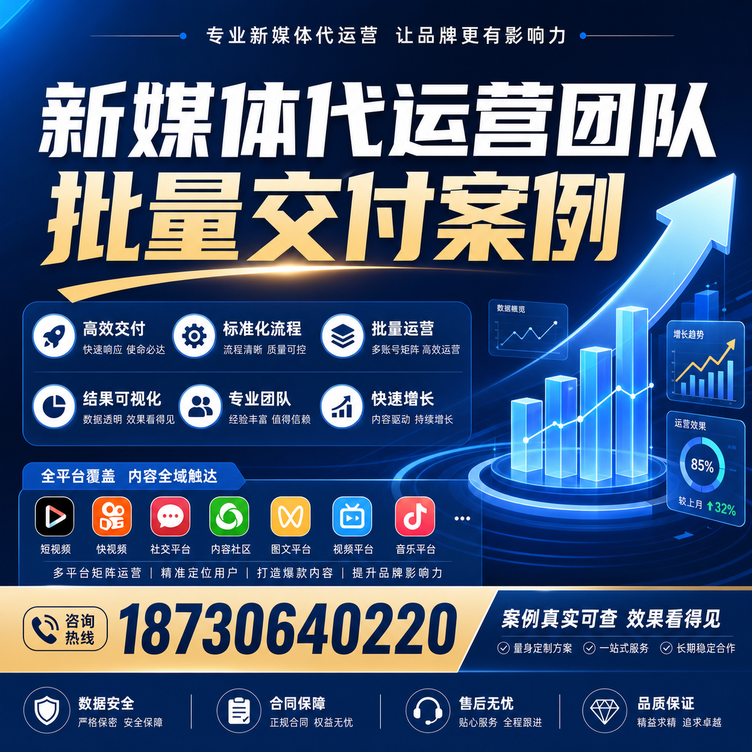庆阳代运营公司多客户账号批量高效交付案例