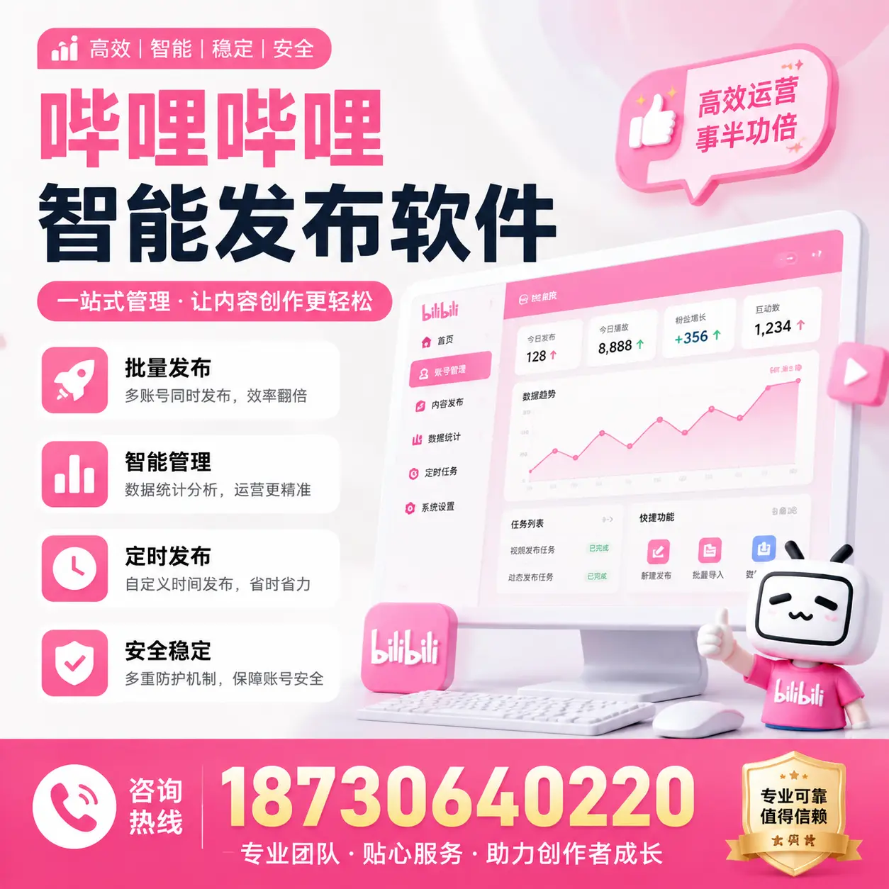 如何评估哔哩哔哩智能发布软件的ROI？庆阳 企业必读